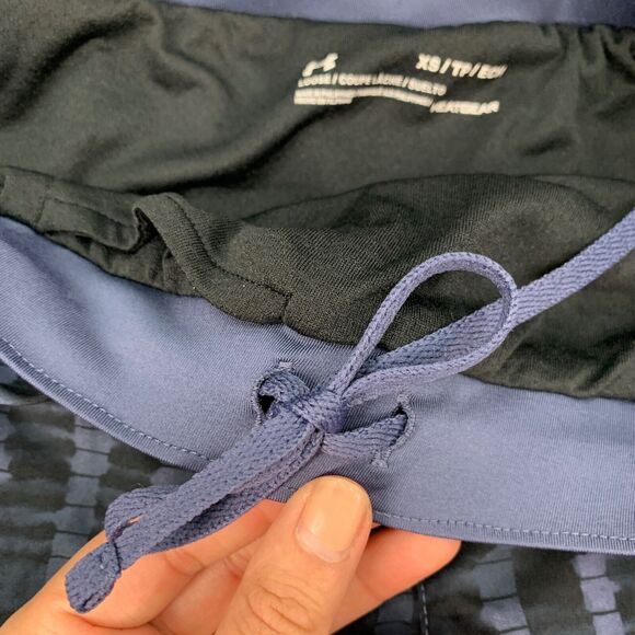 Under Armour Shorts Womens XS Extra Small Purple Blue Heatgear Drawcord Lined - Picture 5 of 12